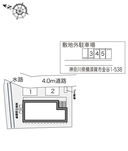 ★手数料０円★横須賀市金谷１丁目　月極駐車場（LP）